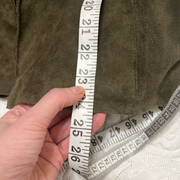 EILEEN FISHER Goat Suede Open Blazer
Jacket Green Large - Picture 15 of 16